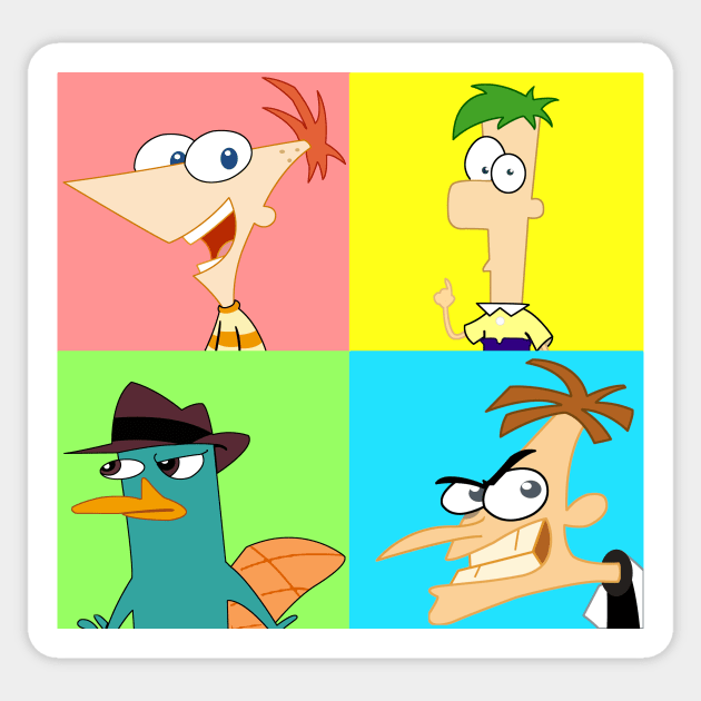 Phineas Ferb Pop Sticker by LuisP96